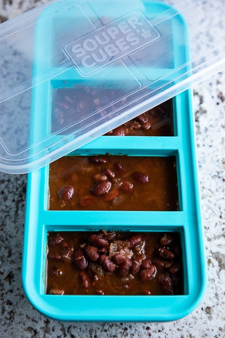 Souper Cubes filled with Spicy Instant Pot Pinto Beans